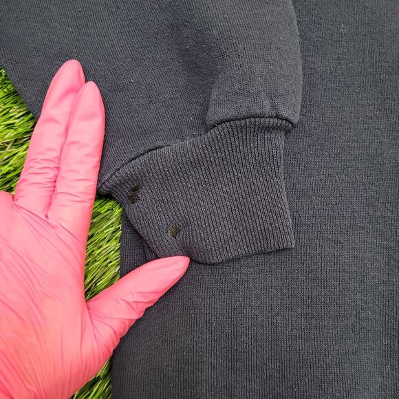 Vintage University-of Michigan Sweatshirt L/XL 23x25 Blue - Picture 4 of 13